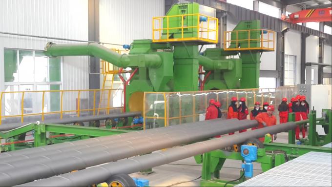 External shot blasting equipment