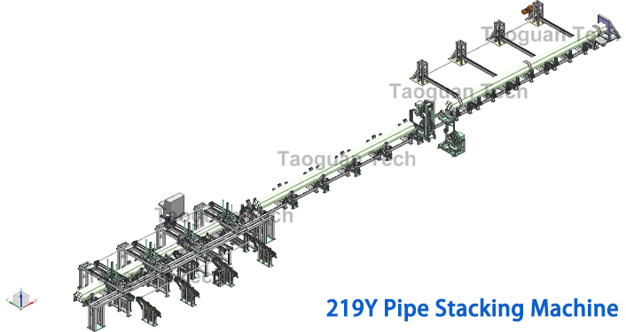 219 Electromagnetic Sucker Automatic Tube Palletizer